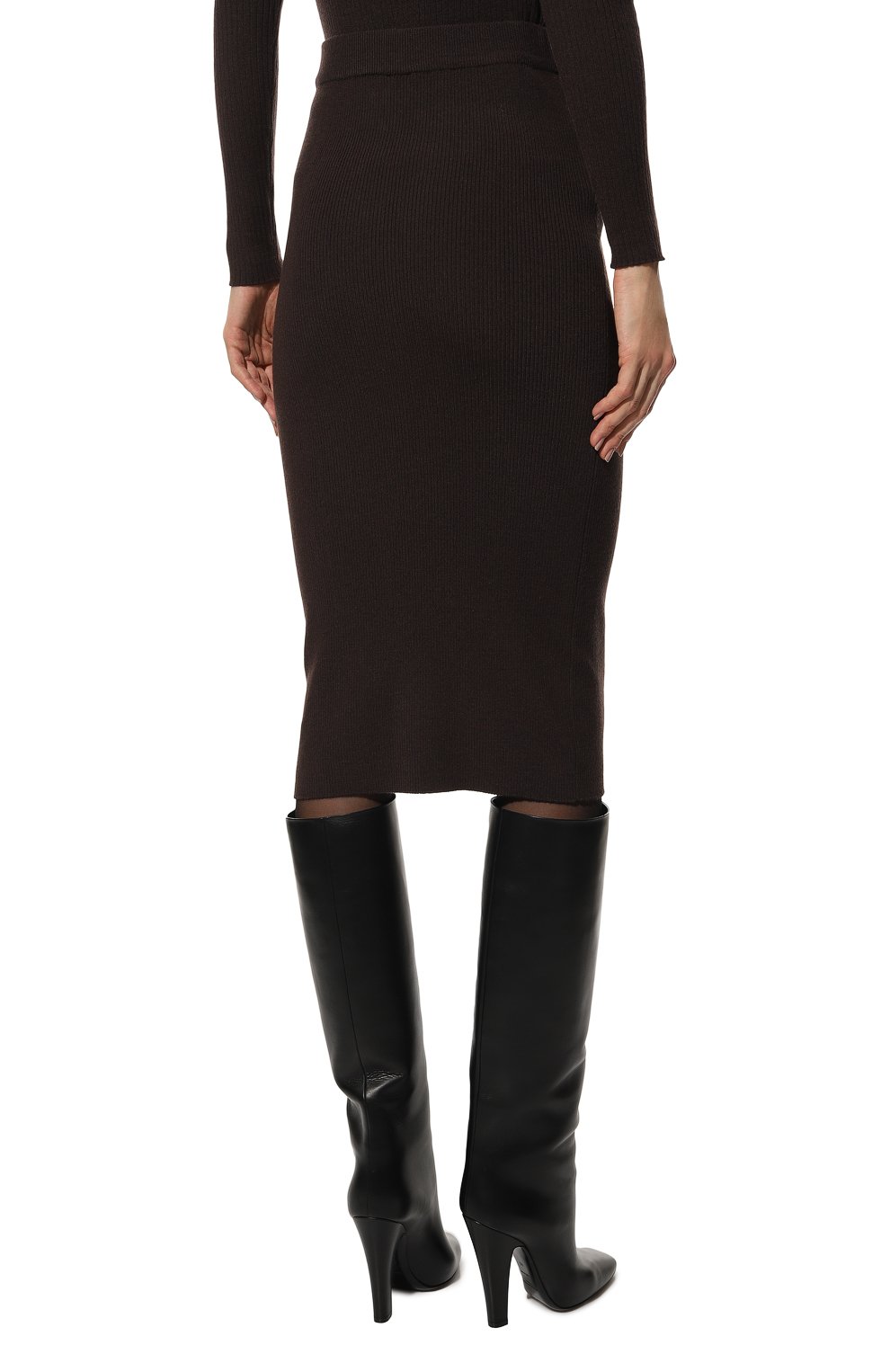 Юбка PINKO темно-коричневого цвета по цене 34550 руб., арт. 1G184T-Y77N, фото 4 Юбка PINKO, арт. 1G184T-Y77N, фото 4