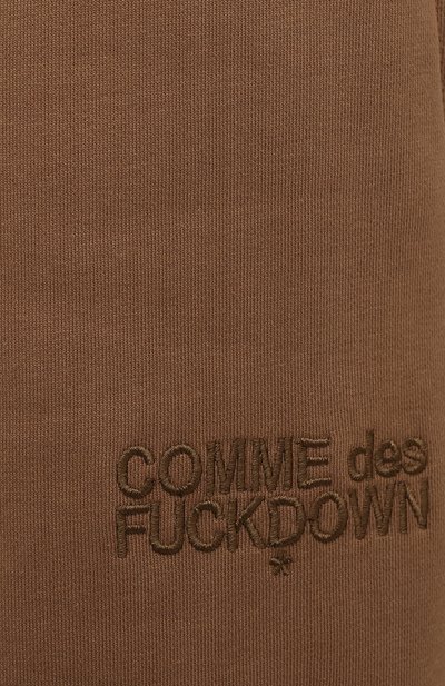 Хлопковые брюки COMME DES FUCKDOWN коричневого цвета по цене 16850 руб., арт. CDFD1563, фото 5 Хлопковые брюки COMME DES FUCKDOWN, арт. CDFD1563, фото 5