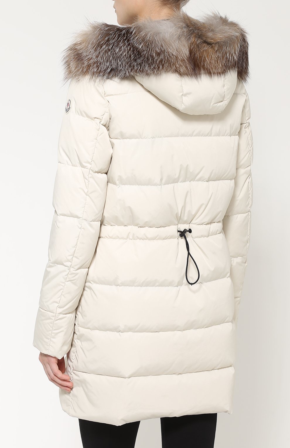 Приталенный стеганый пуховик с меховой отделкой MONCLER, арт. B2-093-49821-25-68065, фото 4