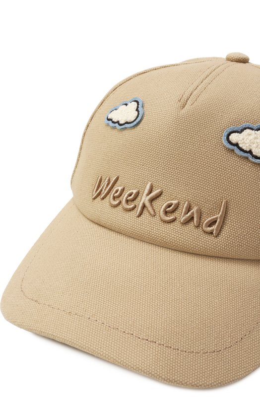 Хлопковая бейсболка Urbania Weekend Max Mara URBANIA Бежевый  URBANIA Фото 4