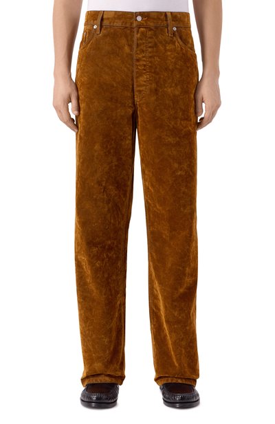 Бархатные брюки pine DRIES VAN NOTEN, арт. 020927-2392-105, фото 3