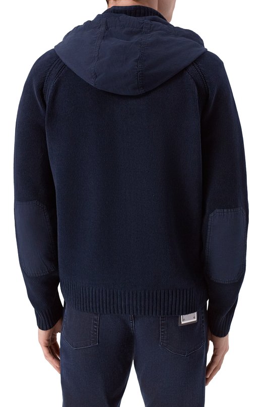 Хлопковый кардиган Aeronautica Militare MA1575UL00539 Синий  MA1575UL00539 Фото 4