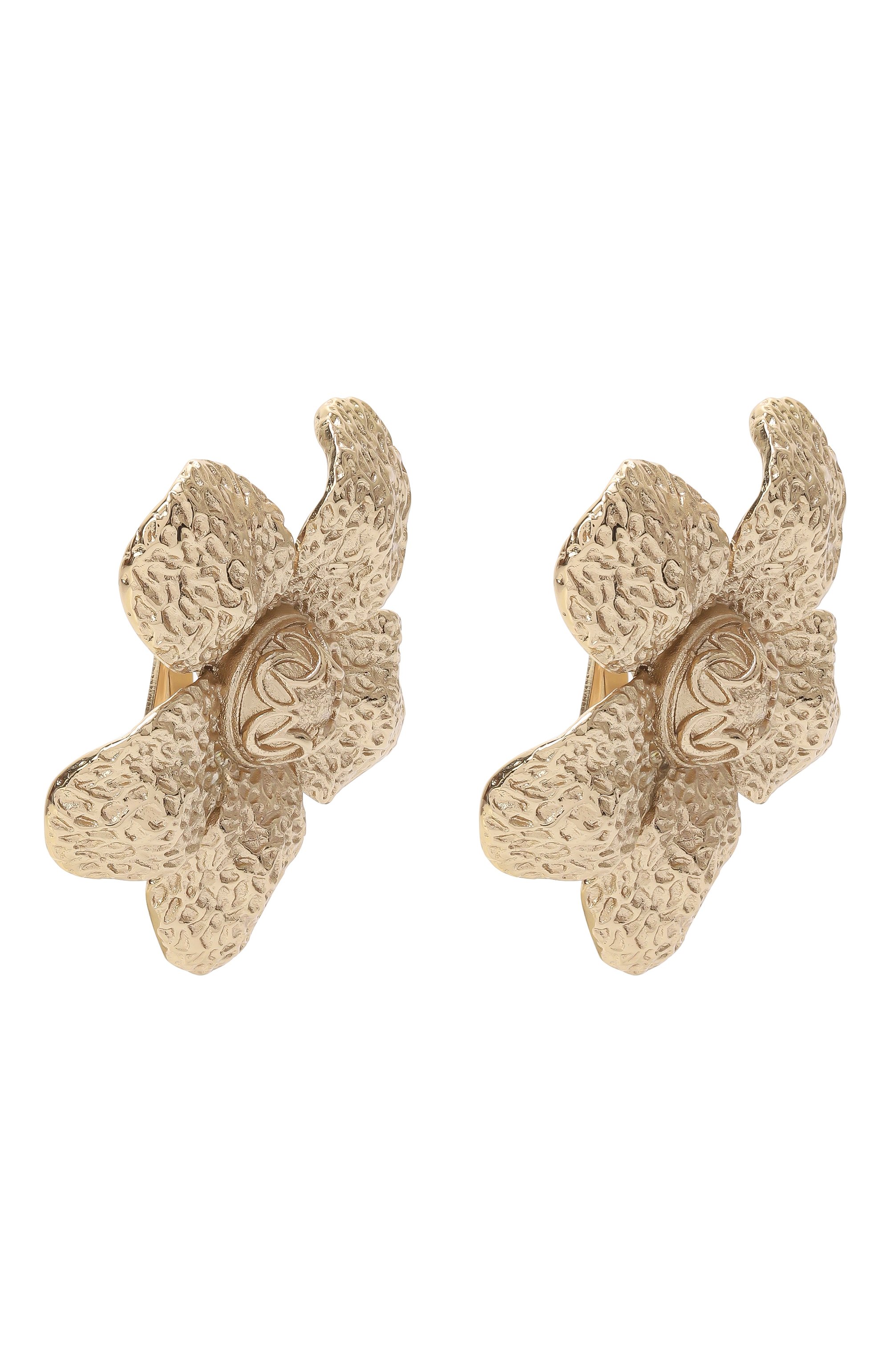 Клипсы ELIE SAAB золотого цвета по цене 38700 руб., арт. EA008S25, фото 3 Клипсы ELIE SAAB, арт. EA008S25, фото 3