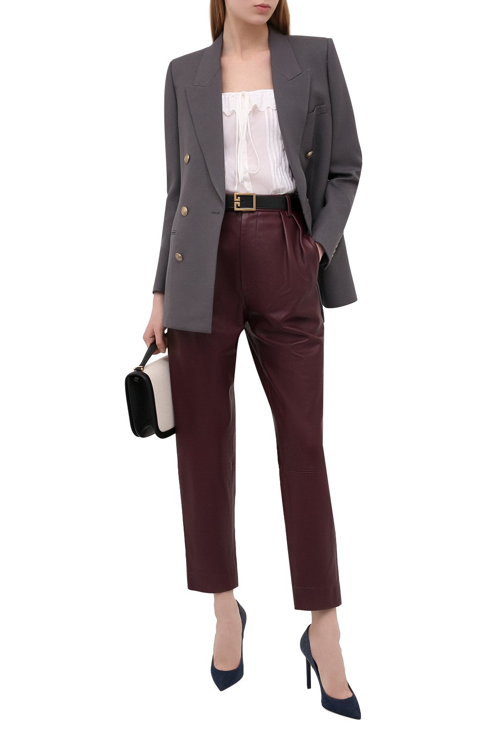 Текстильные туфли anja SAINT LAURENT, арт. 493026/20800, фото 2