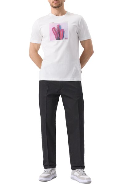 Хлопковая футболка BOSS ORANGE, арт. 50535079, фото 2