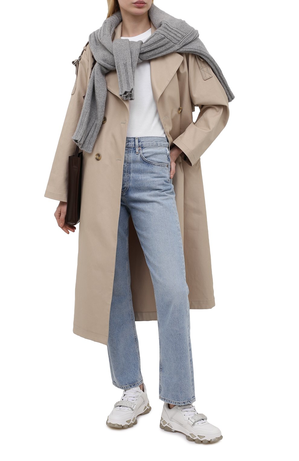 Кожаные кроссовки diamond  x strap flat JIMMY CHOO, арт. DIAM0ND X STRAP/F/ADH, фото 2