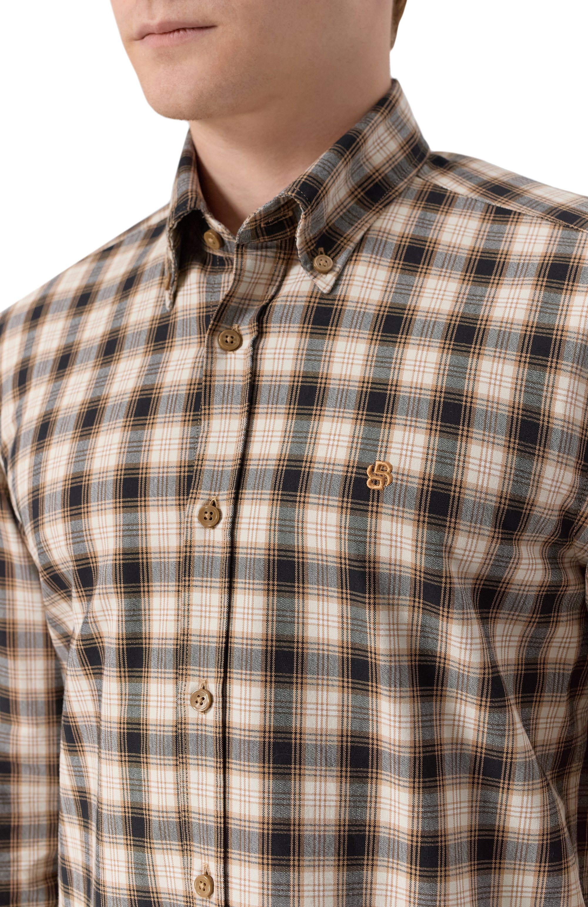 Хлопковая рубашка BOSS, арт. 50545221, фото 5