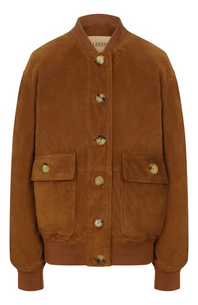Женская замшевый бомбер VALENTINO, арт. 9B3NB06Z/A9L