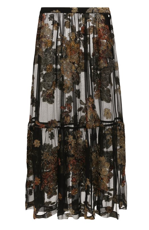 

Шелковая юбка Saint Laurent, Чёрный