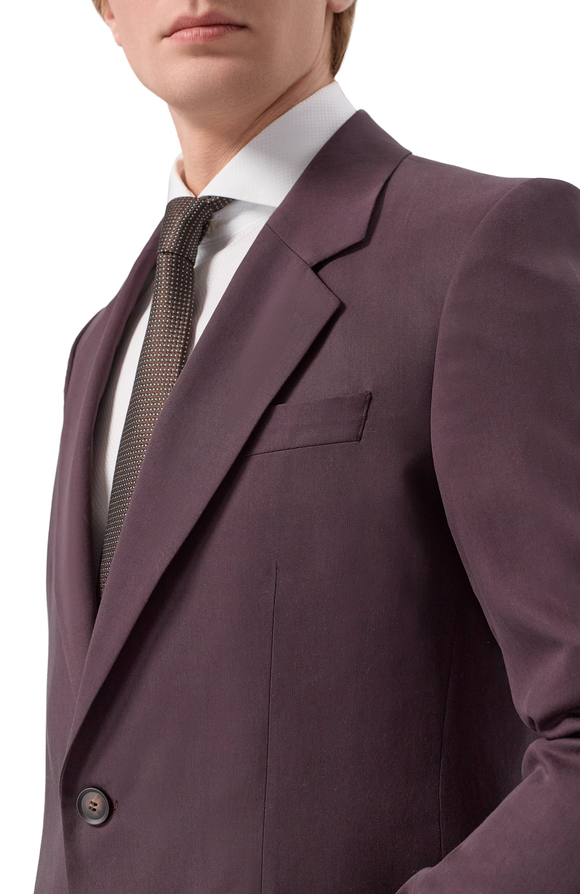 Пиджак из лиоцелла BOSS темно-коричневого цвета по цене 75950 руб., арт. 50562362, фото 5 Пиджак из лиоцелла BOSS, арт. 50562362, фото 5