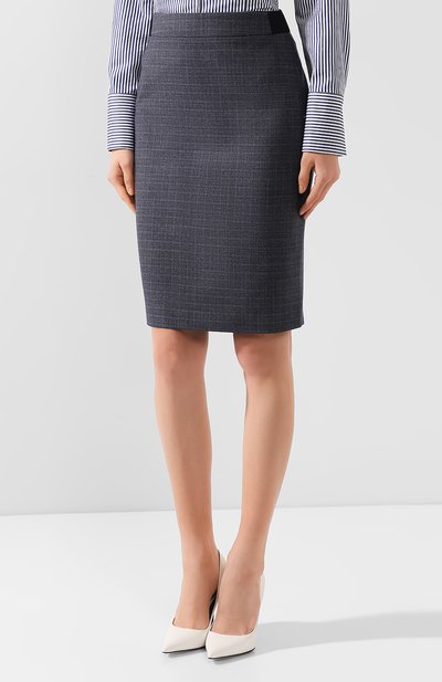 Шерстяная юбка BOSS, арт. 50414815, фото 3