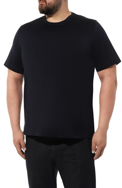 Хлопковая футболка MVST темно-синего цвета по цене 39500 руб., арт. 13M660.MK00.MUST.B&T/64-70, фото 3 Хлопковая футболка MVST, арт. 13M660.MK00.MUST.B&T/64-70, фото 3