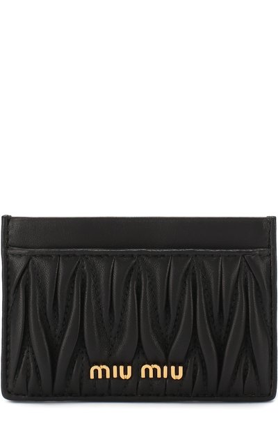Кожаный футляр для кредитных карт MIU MIU, арт. 5M0208-N88-F0002, фото 1