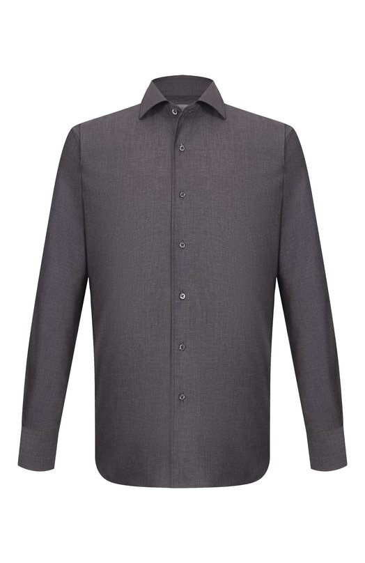 Хлопковая рубашка Corneliani 25P156-2511472 Серый 25P156-2511472