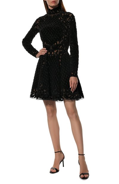 Бархатное платье с отделкой бисером ZUHAIR MURAD, арт. RD-FW17-031 DS, фото 2