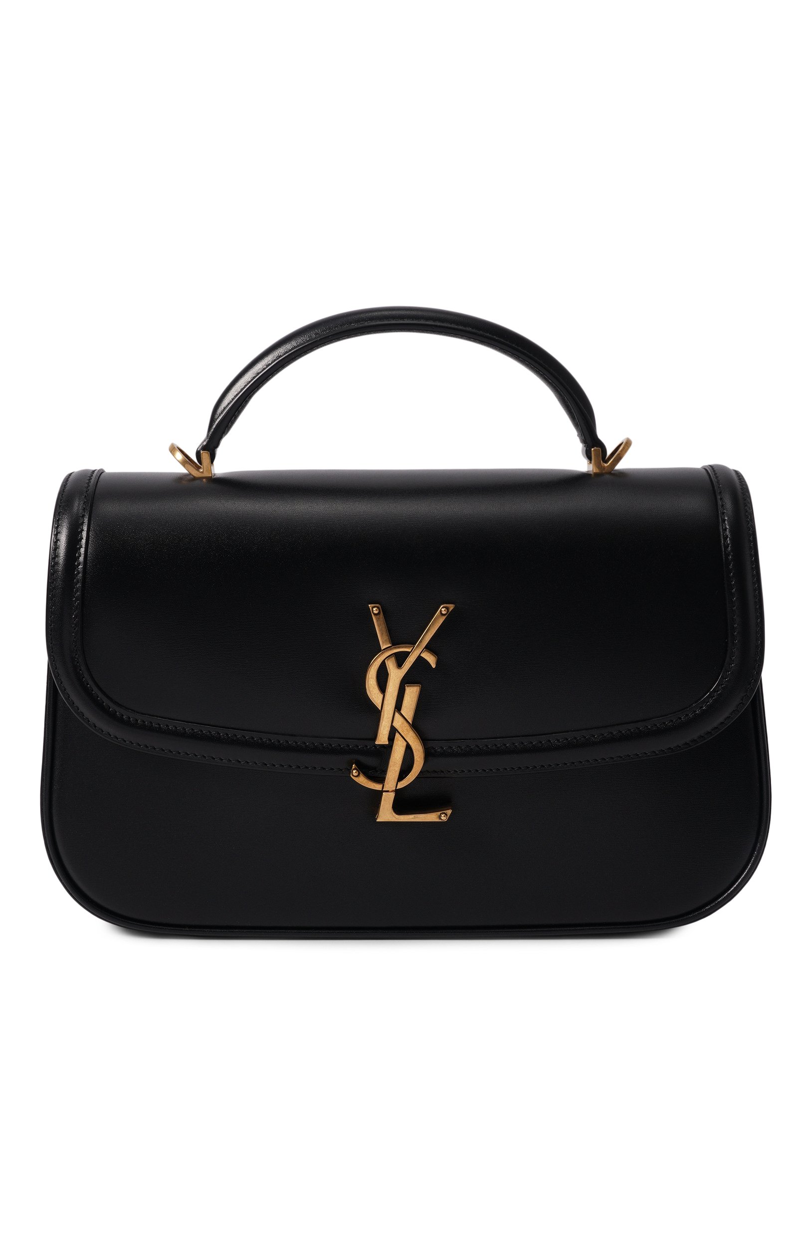 Сумка solferino small SAINT LAURENT черного цвета по цене 446500 руб., арт. A002L5/0SX0W, фото 1 Сумка solferino small SAINT LAURENT, арт. A002L5/0SX0W, фото 1