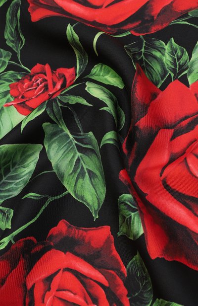 Шелковый платок DOLCE & GABBANA черного цвета по цене 69950 руб., арт. FN090R/GDDW3, фото 3 Шелковый платок DOLCE & GABBANA, арт. FN090R/GDDW3, фото 3