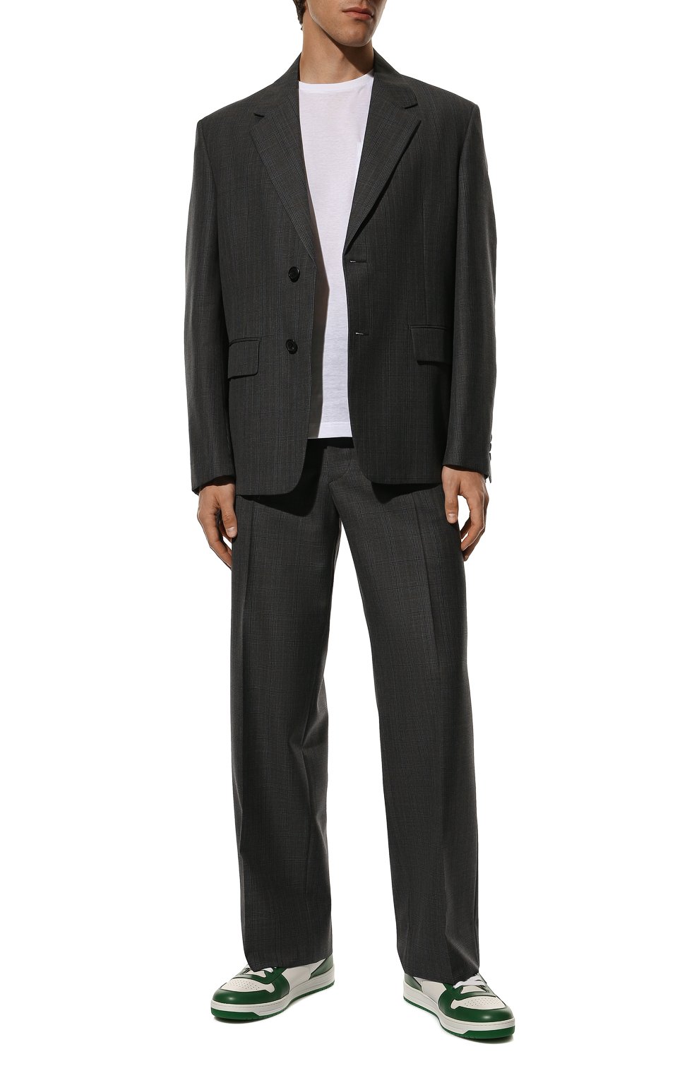 Кожаные кеды PRADA, арт. 2EE364-3LKG-F0DJT, фото 2