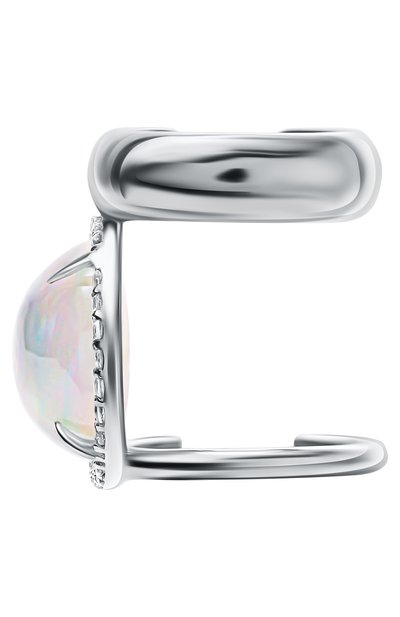 Кафф с опалом и топазами MOONKA серебряного цвета по цене 27300 руб., арт. OPL-925SL-CF00-OPL, фото 4 Кафф с опалом и топазами MOONKA, арт. OPL-925SL-CF00-OPL, фото 4