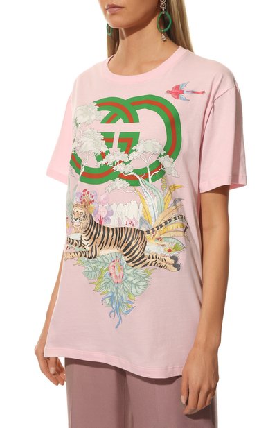 Хлопковая футболка GUCCI, арт. 615044/XJD4G, фото 3