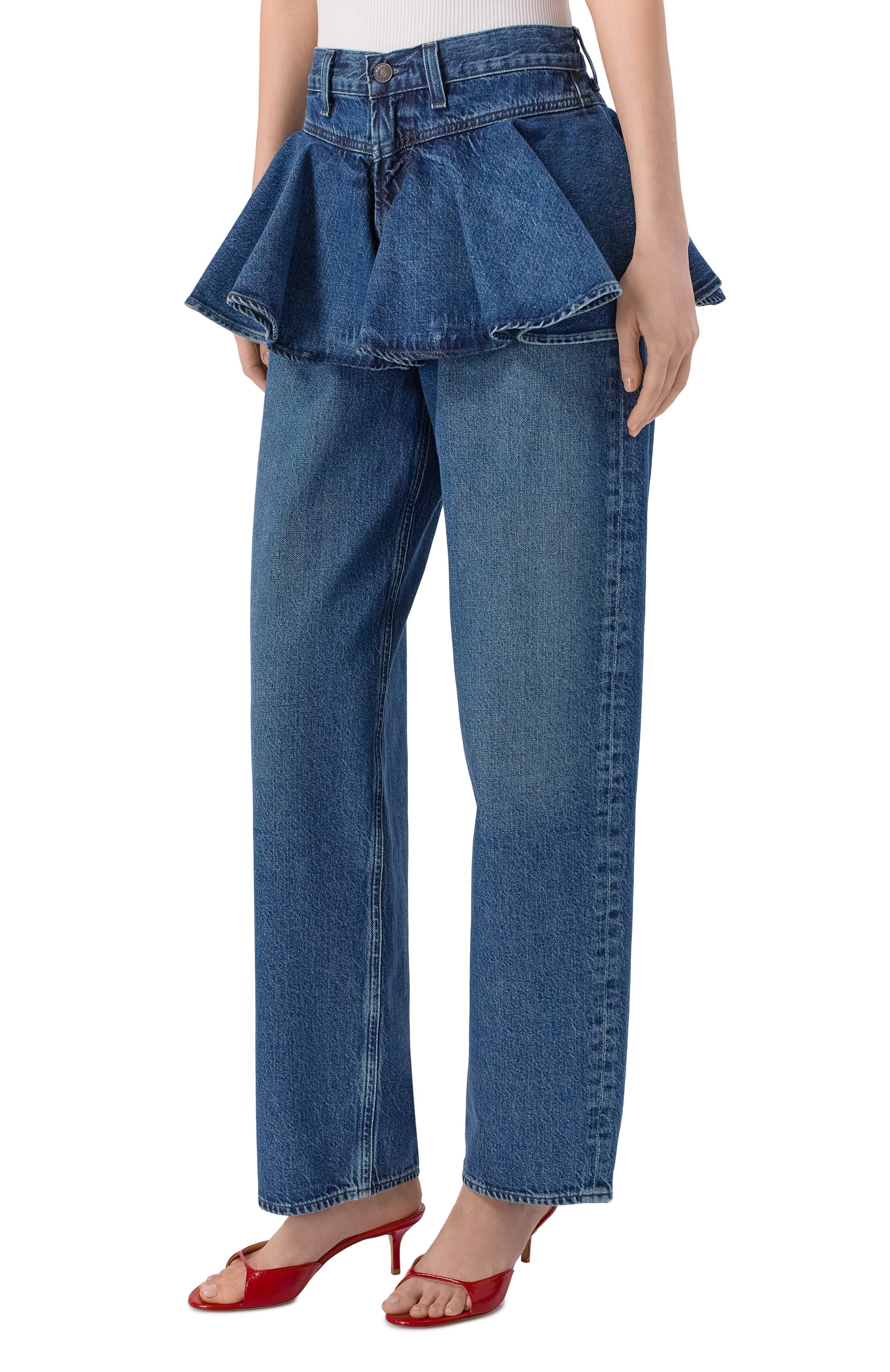 Джинсы peplum AGOLDE, арт. A3151604, фото 4