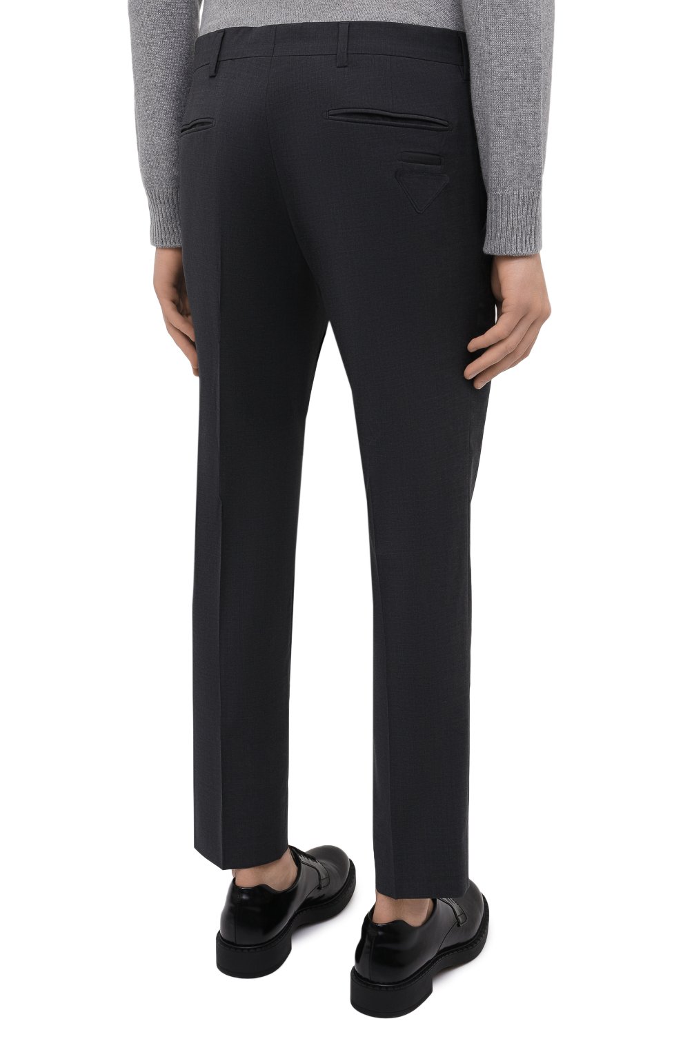 Шерстяные брюки PRADA, арт. UP0164-1W1T-F0480-212, фото 4