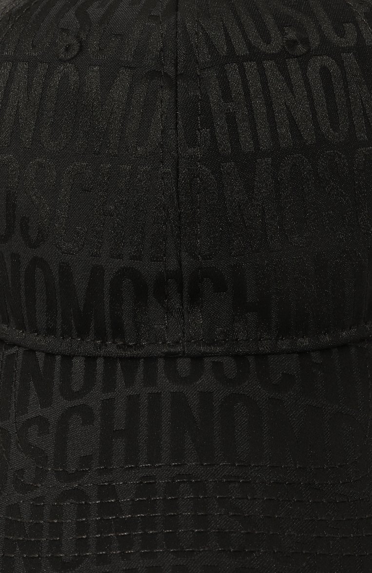 Мужская бейсболка MOSCHINO черного цвета, арт. 2316MA9201/8268 | Фото 4 (Материал: Синтетический материал, Хлопок, Текстиль; Нос: Не проставлено; Материал сплава: Проставлено)
