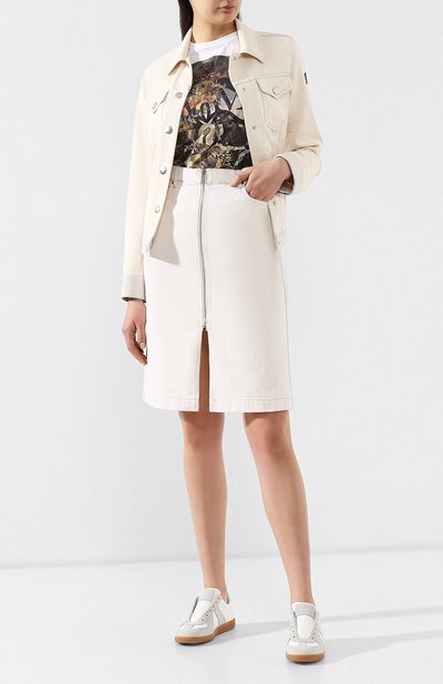 Джинсовая юбка BELSTAFF белого цвета по цене 13750 руб., арт. 72110170/D71A0050, фото 2 Джинсовая юбка BELSTAFF, арт. 72110170/D71A0050, фото 2
