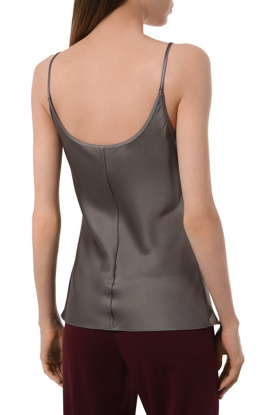 Шелковый топ Giorgio Armani GW000507/TE10101 Серый  GW000507/TE10101 Фото 4