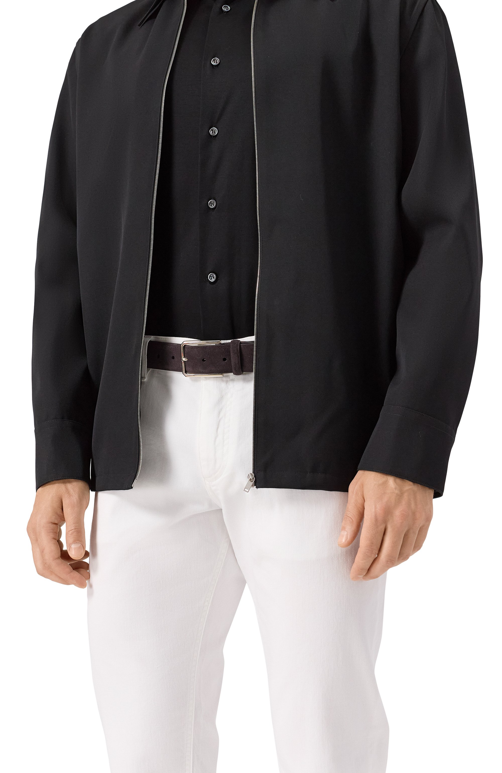 Замшевый ремень SANTONI, арт. CM35VS003B91E2M0S50, фото 2