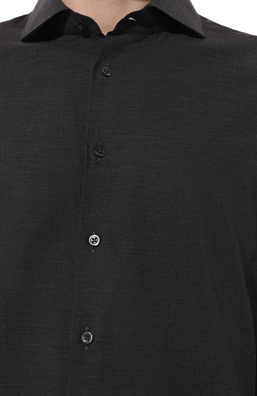 Хлопковая сорочка Corneliani 94P002-9411520 Серый  94P002-9411520 Фото 5