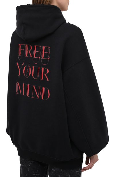 Хлопковое худи BALENCIAGA, арт. 641529/TJV79, фото 4