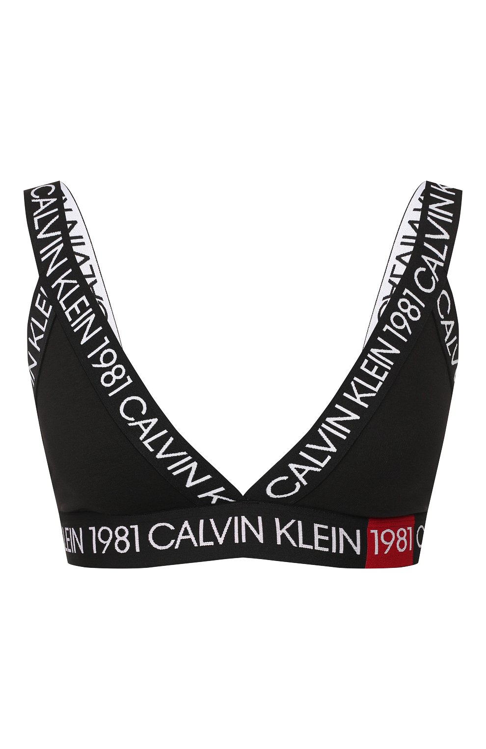 Бюстгальтер с мягкой чашкой CALVIN KLEIN черного цвета по цене 3995 руб., арт. QF5447E, фото 1 Бюстгальтер с мягкой чашкой CALVIN KLEIN, арт. QF5447E, фото 1