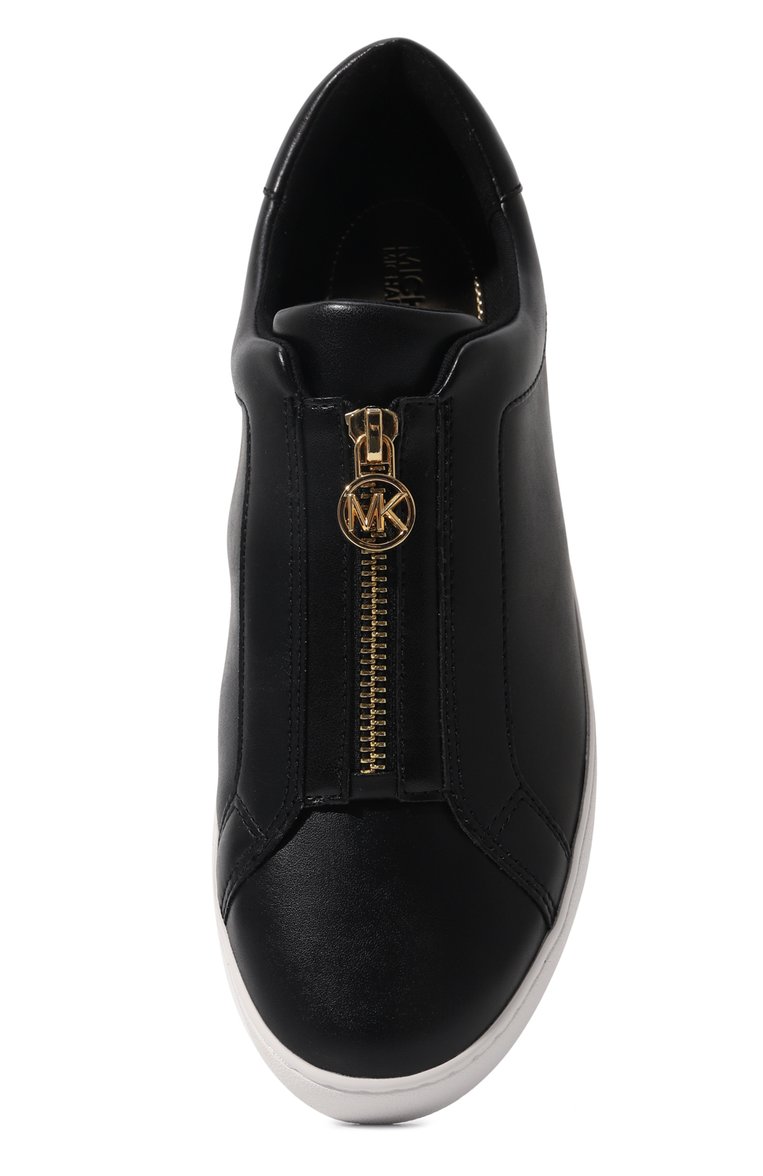 Женские кеды keaton MICHAEL MICHAEL KORS черного цвета, арт. 43R4KTFP1L | Фото 6 (Подошва: Платформа; Драгоценные камни: Проставлено; Материал сплава: Проставлено; Материал внутренний: Текстиль; Материал внешний: Экокожа; Стили: Кэжуэл; Материал утеплителя: Без утеплителя; Кросс-КТ: Низкие)