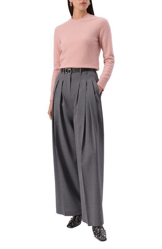 Шерстяной свитер Jil Sander J01GP0103/J14603 Розовый  J01GP0103/J14603 Фото 2