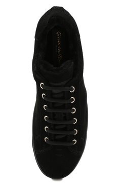 Замшевые кеды GIANVITO ROSSI, арт. S21550.W1BLK.SUENER0, фото 1