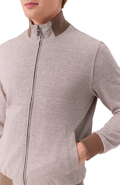 Толстовка изо льна и хлопка CAPOBIANCO, арт. 18M452.LUR0., фото 5