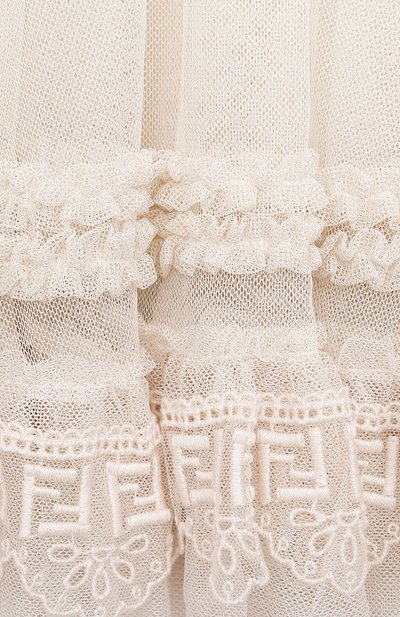 Платье FENDI бежевого цвета по цене 108500 руб., арт. BFB365/AEZF/12M-24M, фото 3 Платье FENDI, арт. BFB365/AEZF/12M-24M, фото 3