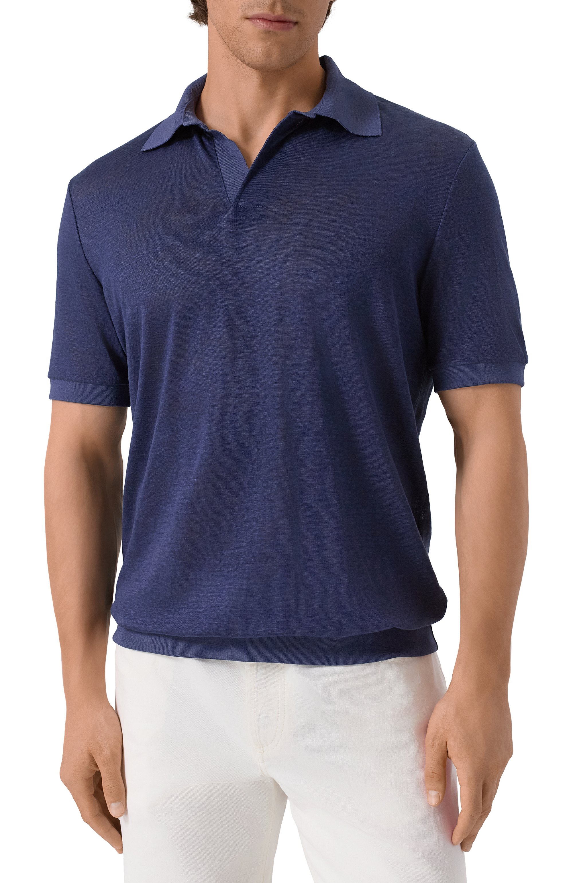 Льняное поло GIORGIO ARMANI, арт. GM001996/TE11335, фото 3