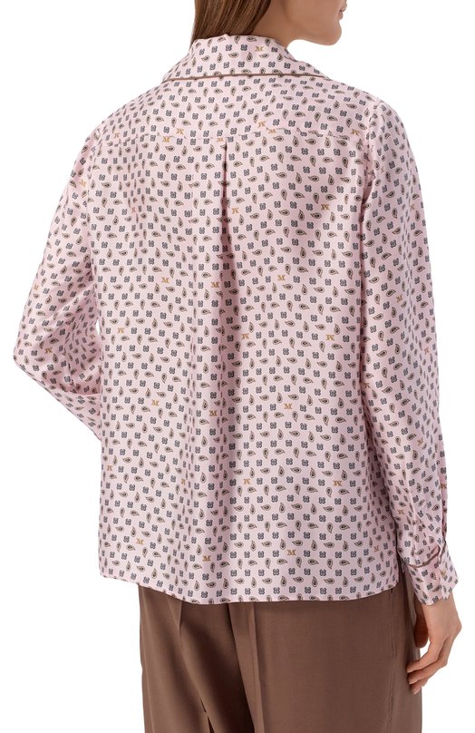 Шелковая рубашка Max Mara MXMDISC0 Розовый  MXMDISC0 Фото 4