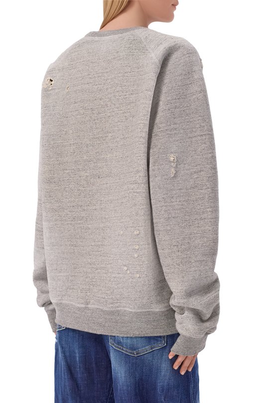 Хлопковый свитшот Dsquared2 S72GU0516/S25148 Серый  S72GU0516/S25148 Фото 4