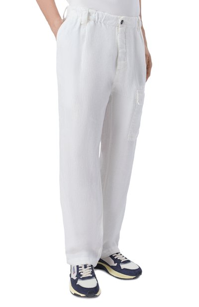 Брюки из хлопка и льна C.P. COMPANY, арт. 20CMPA251A/1103410, фото 3