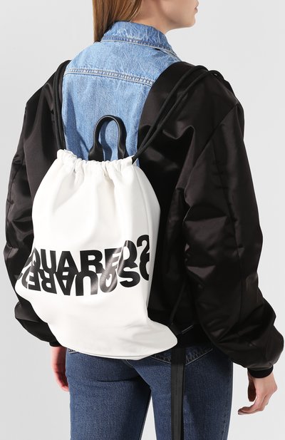 Рюкзак DSQUARED2 белого цвета по цене 53550 руб., арт. BPW0010 01501675, фото 5 Рюкзак DSQUARED2, арт. BPW0010 01501675, фото 5