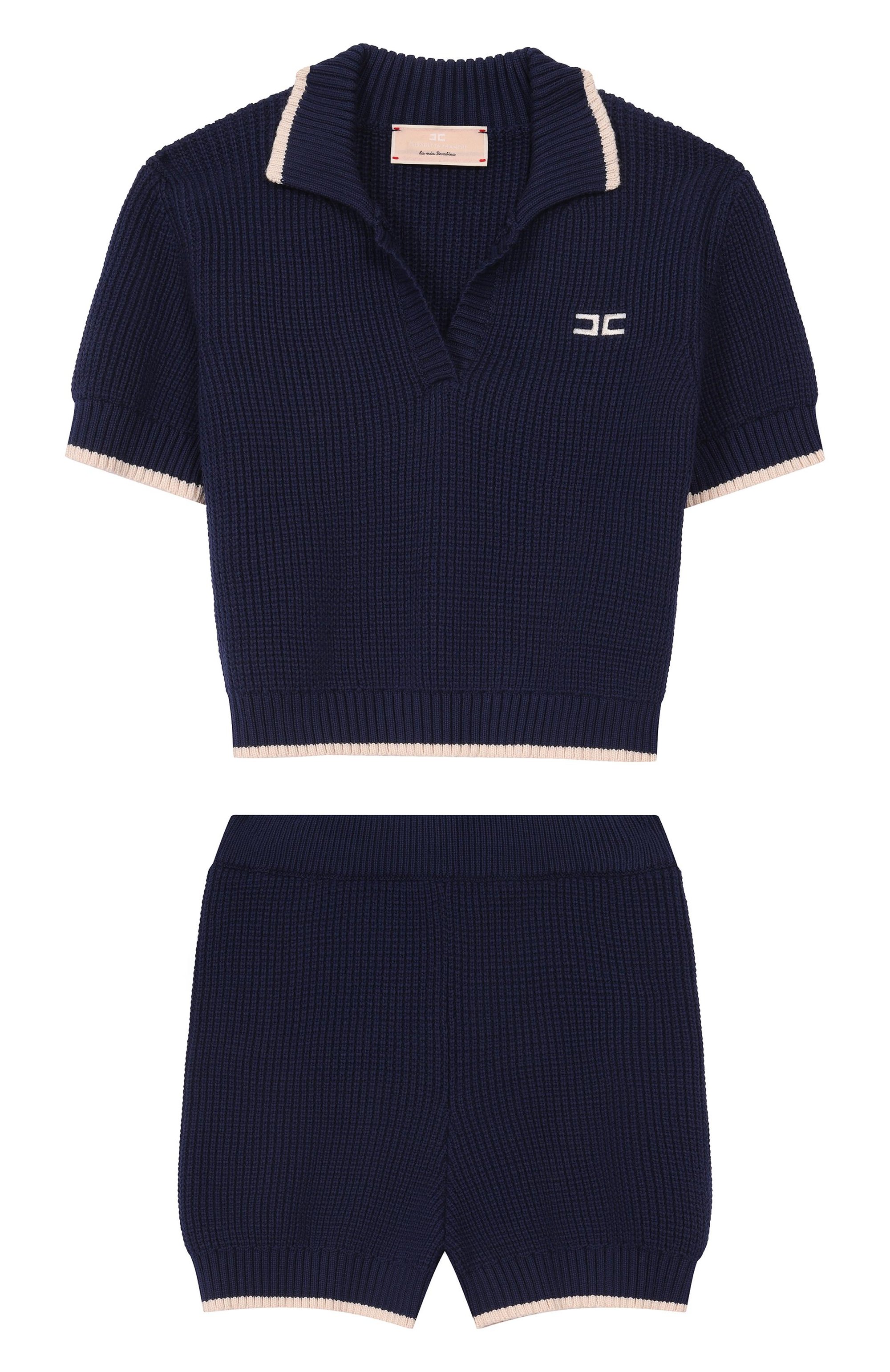 Комплект из поло и шорт ELISABETTA FRANCHI LA MIA BAMBINA, арт. EFCM026C/FL001_001, фото 1