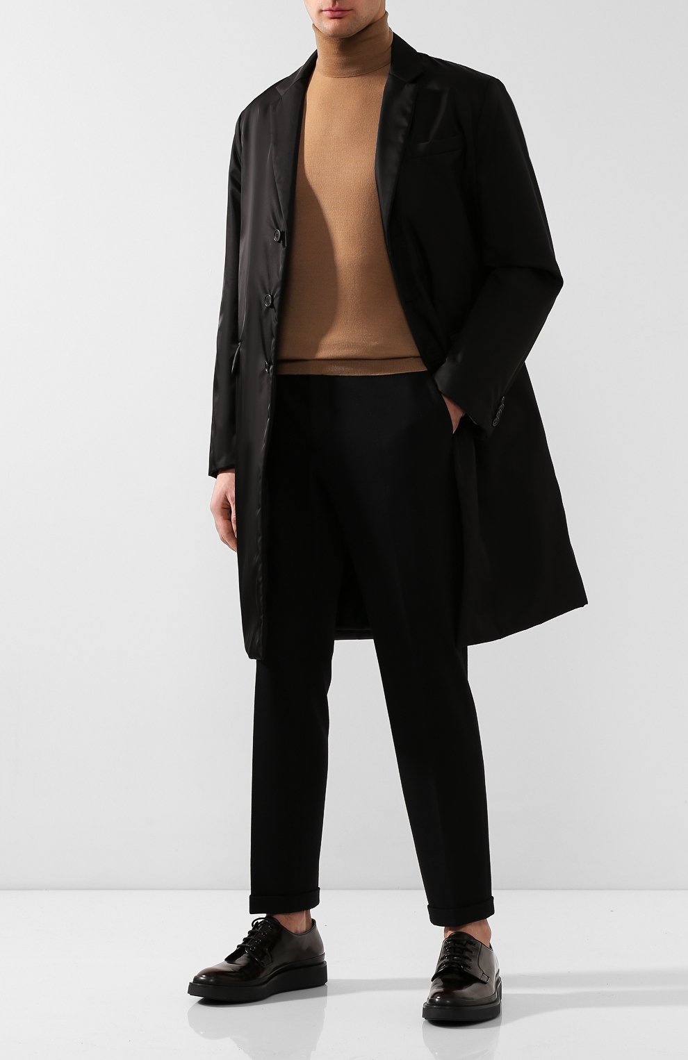 Кожаные дерби PRADA, арт. 2EE311-P39-F0038, фото 2