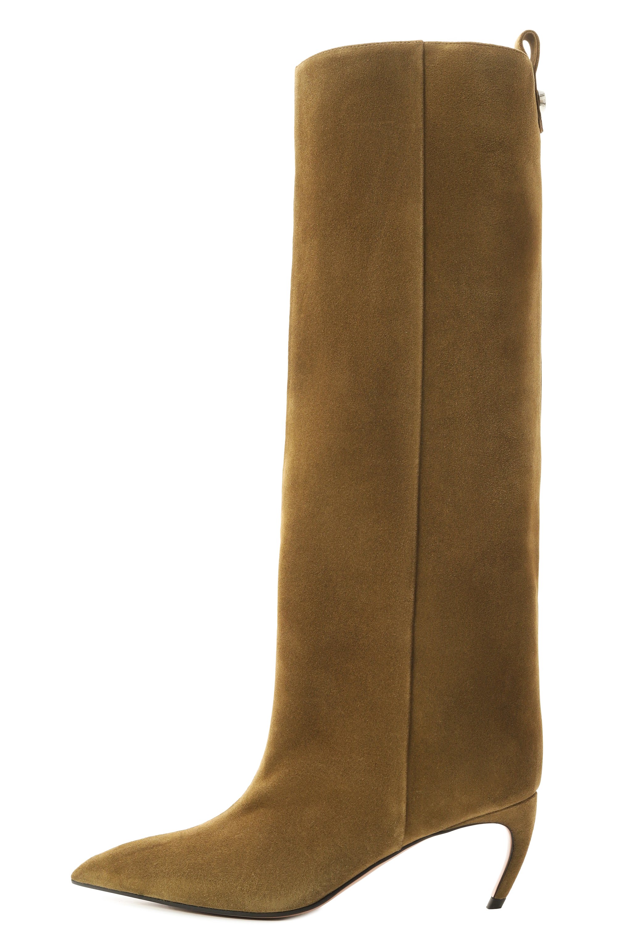 Замшевые сапоги lea 65 THE ATTICO хаки цвета по цене 131000 руб., арт. 251WSH00879/LBT007AA, фото 4 Замшевые сапоги lea 65 THE ATTICO, арт. 251WSH00879/LBT007AA, фото 4