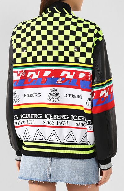 Кожаный бомбер ICEBERG, арт. 19E I2P0/Z021/6802, фото 4