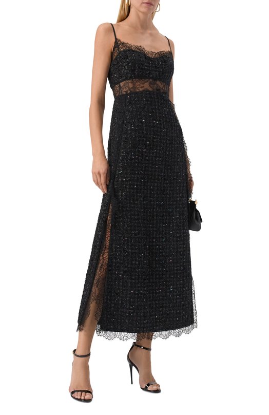 Твидовое платье Giambattista Valli 25FWPVCA5050/24LIN Чёрный  25FWPVCA5050/24LIN Фото 2