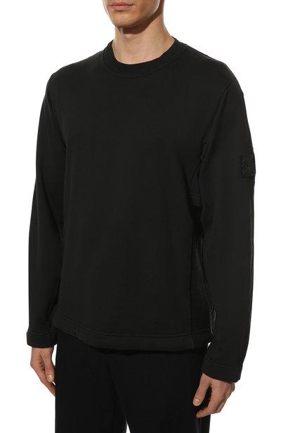 Свитшот STONE ISLAND черного цвета по цене 43250 руб., арт. 761960319, фото 3 Свитшот STONE ISLAND, арт. 761960319, фото 3