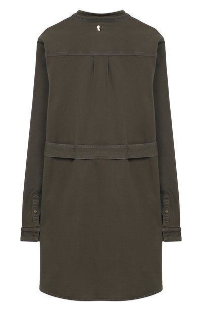 Хлопковое платье-рубашка с поясом и воротником-стойкой TWINSET, арт. GA827R/12A-16A, фото 2